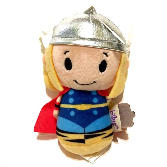 Thor Hallmark itty bittys Superhero Marvel Avenger Mini Collectable Plus Blue - Picture 1 of 7